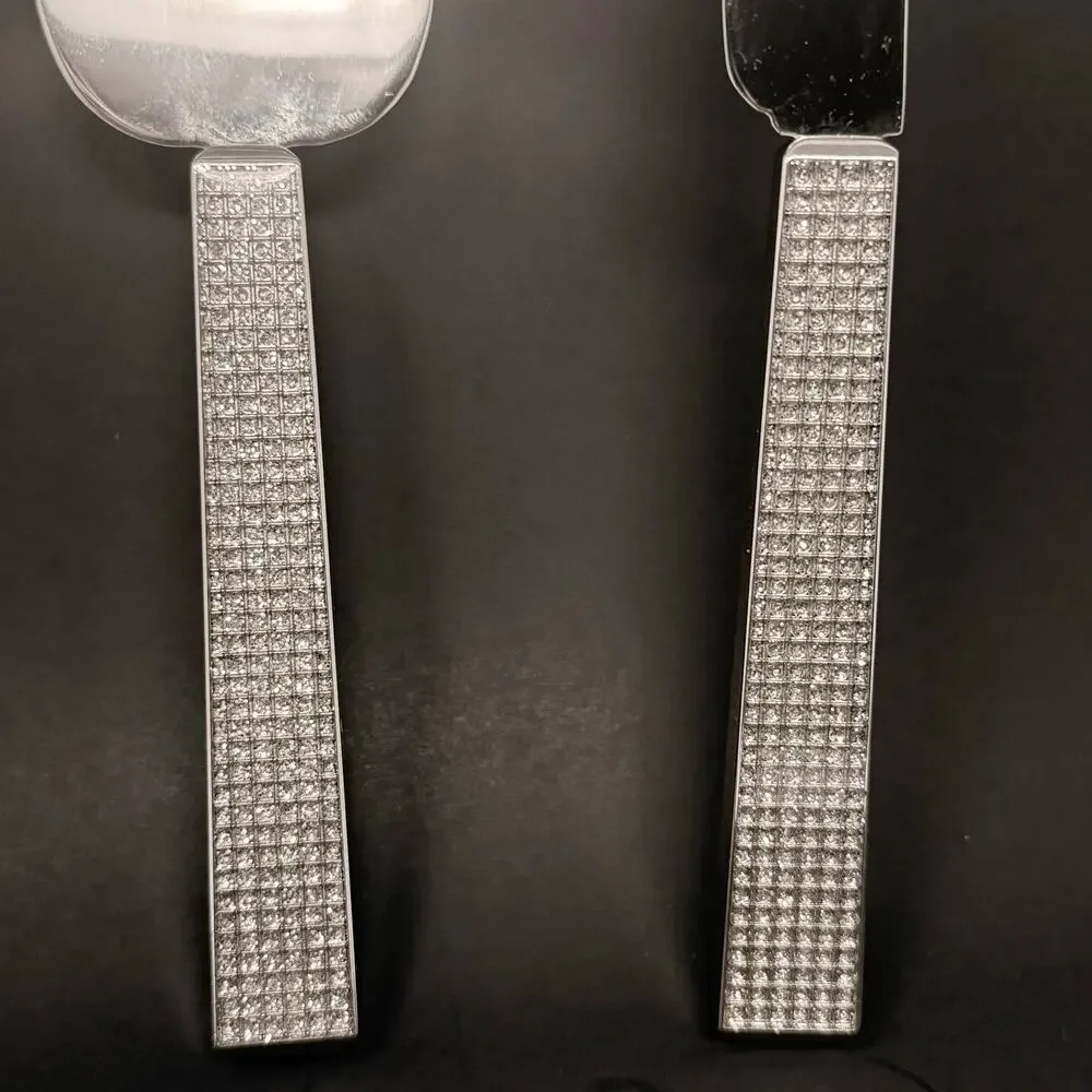 Sheridan Crystal Handle Stainless Steel Cake Knife & Server Set